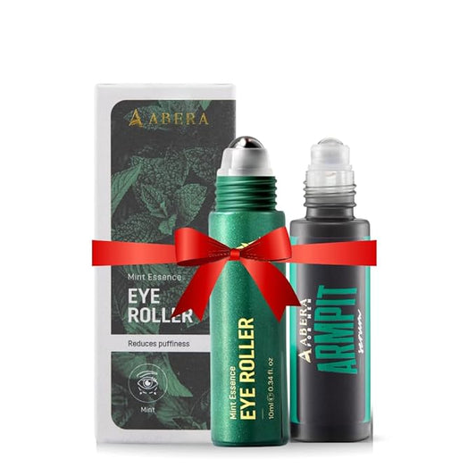 Combo exclusively for men Abera Eye Roller Serum With Mint Essence - Abera Armpit Roller
