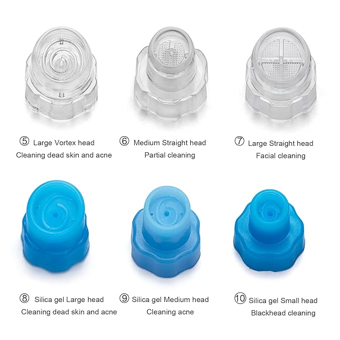 Facial Care Face Cleaning Tool Skin Beauty Set Hydro Dermabrasion Water Peeling 8pcs Elitzia ETAF133T (White)