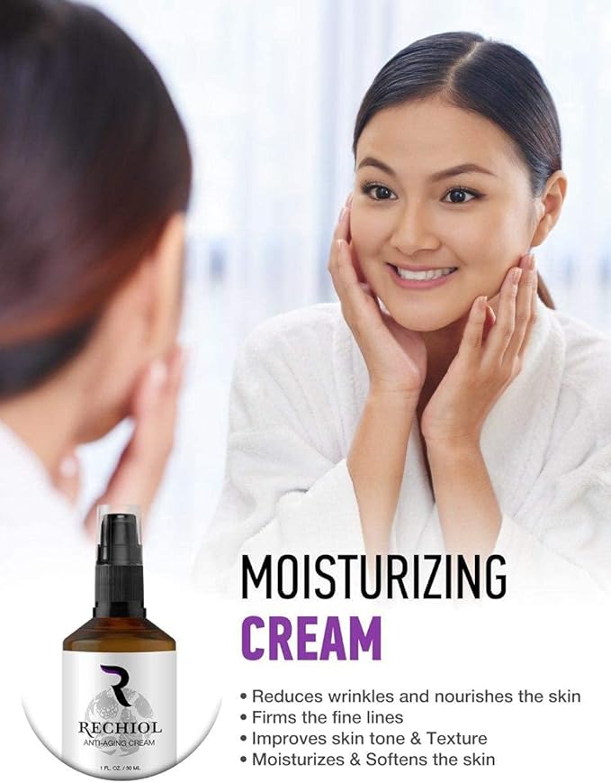 Hendel Garden Rechiol Bakuchiol Serum Retinol Alternative - Anti Aging Collagen Cream With Vitamin C, Almond Oil – Renewing Better Than Retinol Refining Facial Moisturizer