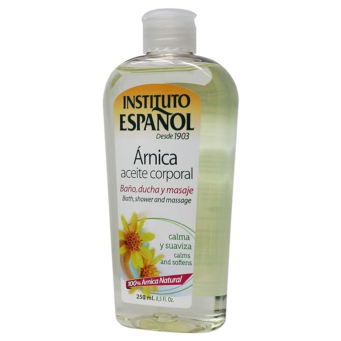 Instituto Español Arnica Oil, Body Oil, Fresh Fragrance, 8.5 Fl Oz, Bottle.