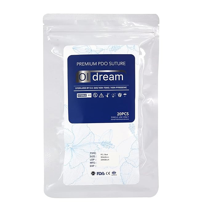 Oldream Pcl Threads Eye Lift for Eyes, Mono Screw Type, B-Type, 30G25MM, 20pcs