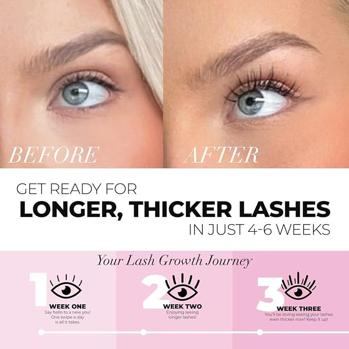Lash Serum for Eyelash Growth, Makeup Eyelash To Grow Lashes, Lash Boost Serum Lash Enhancing (3mL)