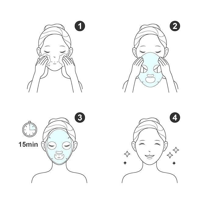 Premium 10-Piece Face Masks for Deliciously Soft Skin (COLOR-2)
