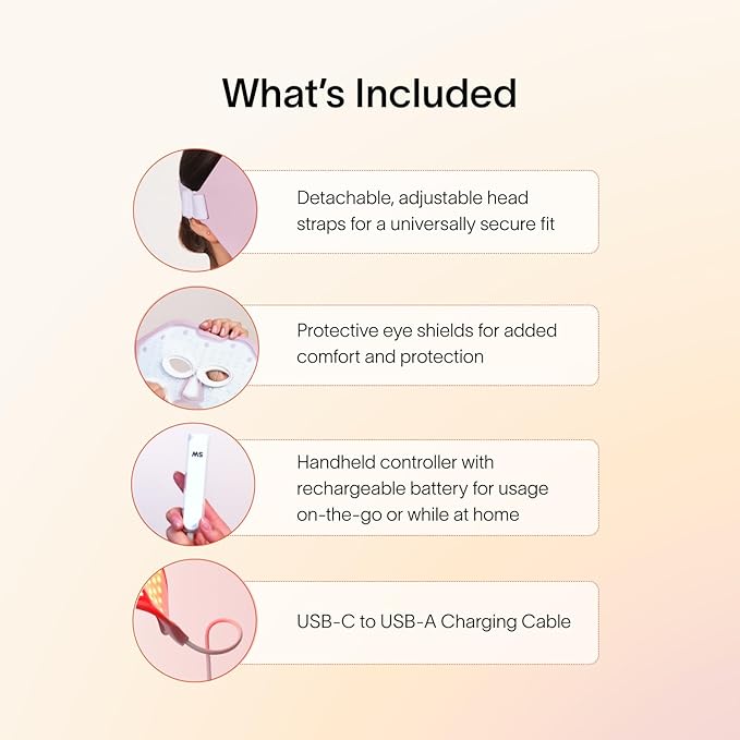 Solawave Wrinkle Retreat Light Therapy Face Mask | Red Light Mask with Infrared Light to restore firm skin | 10 minute treatment