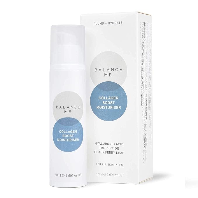 Balance Me Firm + Hydrate Eyes & Face Duo - Wonder Eye Cream & Collagen Boost Moisturizer - Vegan & Cruelty-Free - Firms & Hydrates