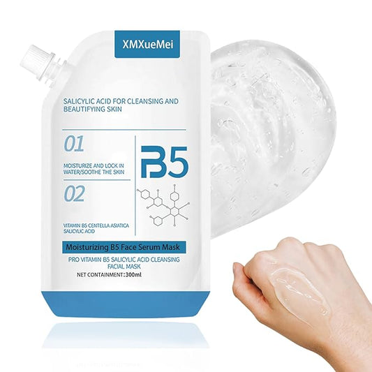 Moisturizing B5 Face Serum Mask,Lightweight & Oil Control Facial Serum,Hydrating Face Serum for Skin Care,B5 Facial Mask with Salicylic Acid