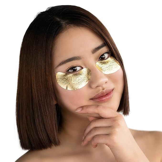 STARSKIN VIP Gold Mask Eye 5 Pack, Gold Undereye Mask Patches, Eye Masks for Puffy Eyes and Wrinkles, Revitalizing and Hydrating Eye Patches, For Dark Circles Under Eye Treatment, K Beauty Skincare