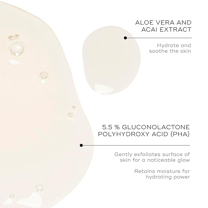 Medik8 Press & Glow Daily Exfoliating PHA Tonic with Enzyme Activator - Polyhydroxy Acid Toner - Gentle, Cleansing Face Exfoliator - 6.7 oz