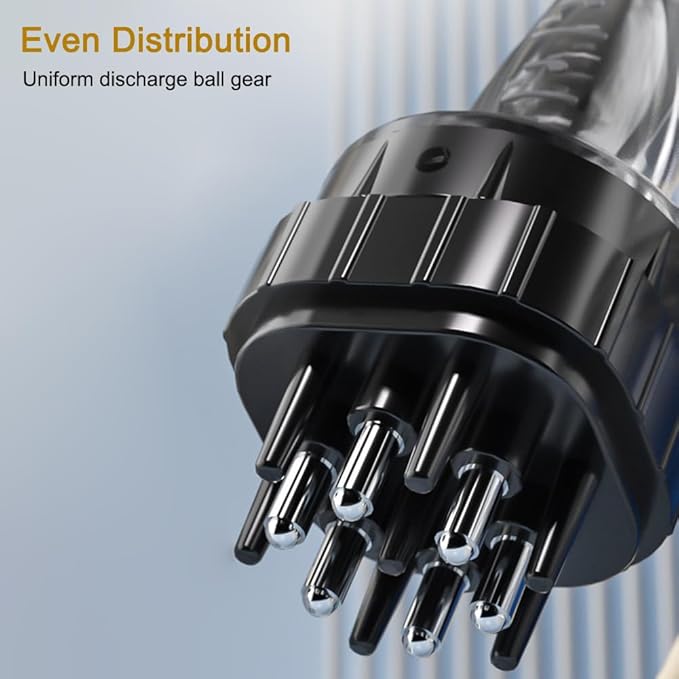 SYCOOVEN Scalp Applicator Comb for Hair Scalp Treatment, Hair Oil Root Comb Massager for Hair Growth, Essential Oil Bottle (Black)