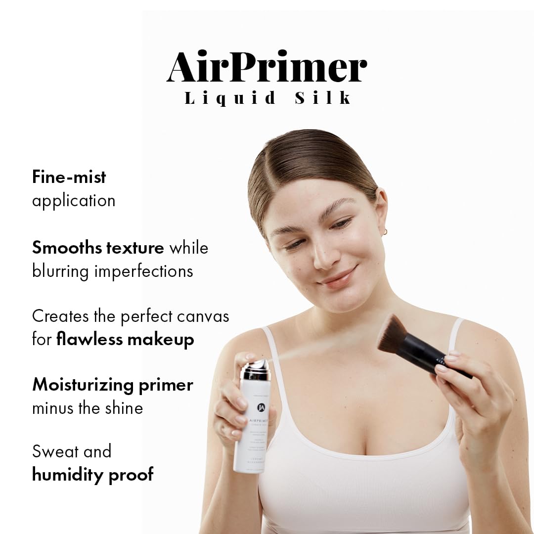 MagicMinerals LiquidSilk Air Primer by Jerome Alexander, Spray Formula Smoothes Skin & Minimizes Appearance of Pores for Flawless Makeup Application