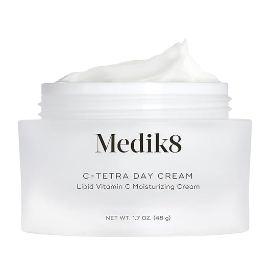 Medik8 C-Tetra Day Cream - Lipid Vitamin C Face Cream - Hydrates, Smoothens and Brightens - Luminous and Lightweight Face Moisturizer - 1.7 oz