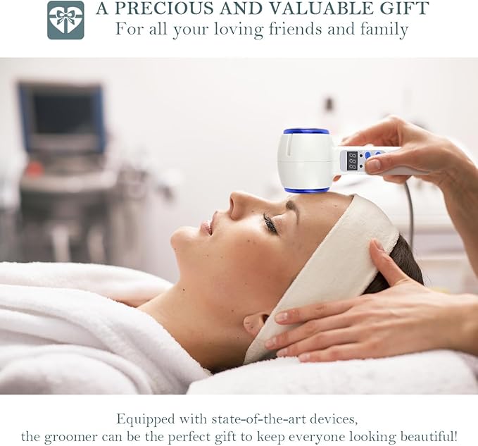 Hot and Cold Face Massager, Double Heads Hammer Vibration Massage Instrument, SPA Anti-Wrinkle Skin Tighten Lifting Massage Machine