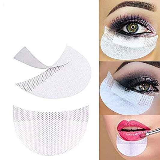 Eyeshadow Shields for Eye Makeup 100 Pcs Disposable Eyeshadow Stencil Lint Free Under Eye Patches Eyeshadow Gel Pad Pads Lint Free Gel Pad For Eyelash Extension Lip Makeup