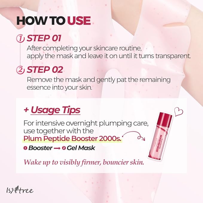 IsNtree Plum Peptide Plumping Gel Mask 30g*4ea