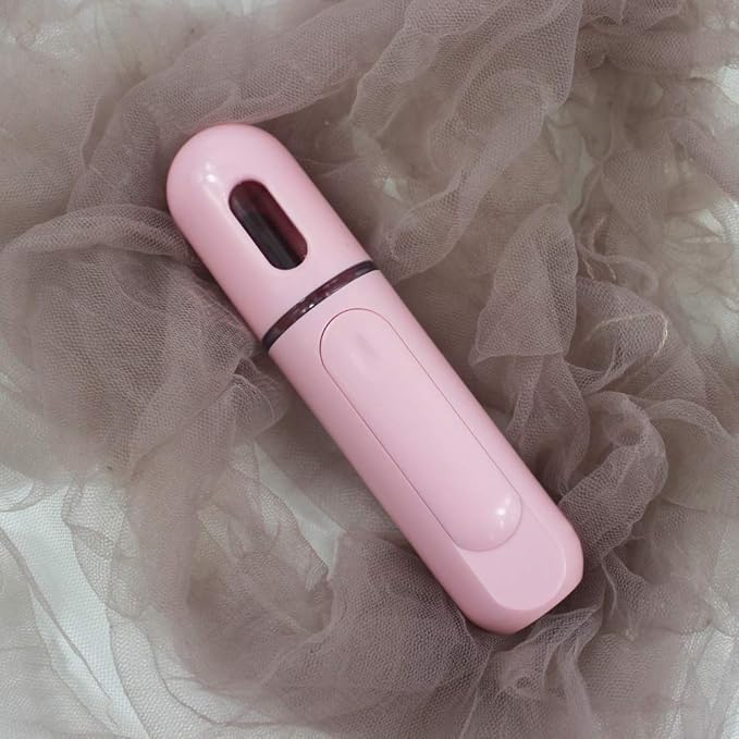 Nano Facial Mister, Portable Mini Cool Mist Facial Steamer Moisturizing Hydrating Face Sprayer for Skin Care, Makeup, Cleaning Pores，Eyelash Extensions，Summer Cool (Pink)