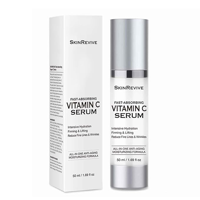 SkinRevive Vitamin C Serum for Women over 70, Vitamin C Serum for Mature Skin Face Hydrates, Firms, Lifts, Targets Age Marks, Wrinkles and Smoothes Skin Texture 1.69 fl oz