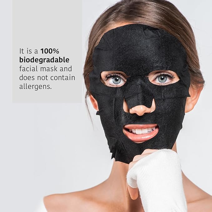Face Mask for Skin Care with Activated Charcoal - Pack of 5 pieces