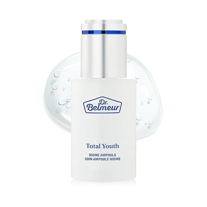 Total Youth Biome Ampoule (1.2fl oz) - Premium Serum for Wrinkles, Elasticity & Hydration. Korean Skin Care by LG Beauty. Collagen, Panthenol, Niacinamide, Licorice.