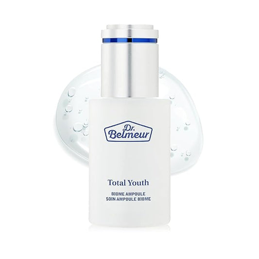 Total Youth Biome Ampoule (1.2fl oz) - Premium Serum for Wrinkles, Elasticity & Hydration. Korean Skin Care by LG Beauty. Collagen, Panthenol, Niacinamide, Licorice.