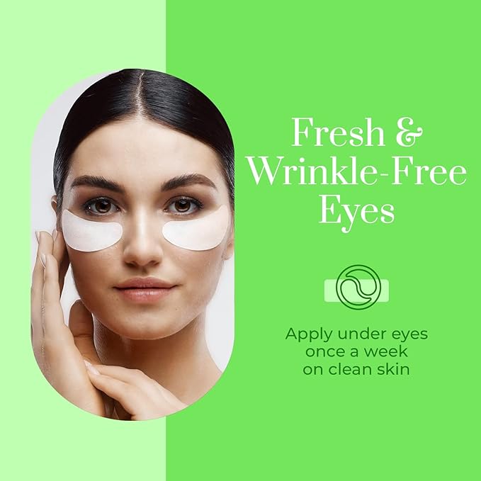 Cucumber & Aloe Under Eye Patches - Dermatologist Tested, Reduces Dark Circles, Anti-Aging - Clean Beauty, Natural Ingredients, Cruelty-Free Korean Skincare - All Skin Types - 5 Pairs