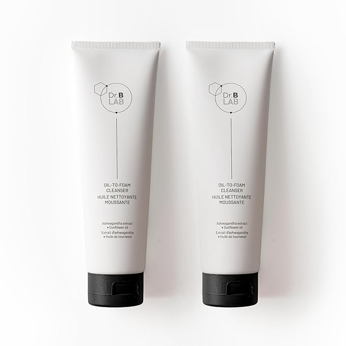 Dr. Brandt Dr. B Lab Oil-to-Foam Cleanser - Gentle, Hydrating, Double Cleansing Formula Removes Dirt, Makeup & Impurities - 4.2 fl oz, Pack of 2