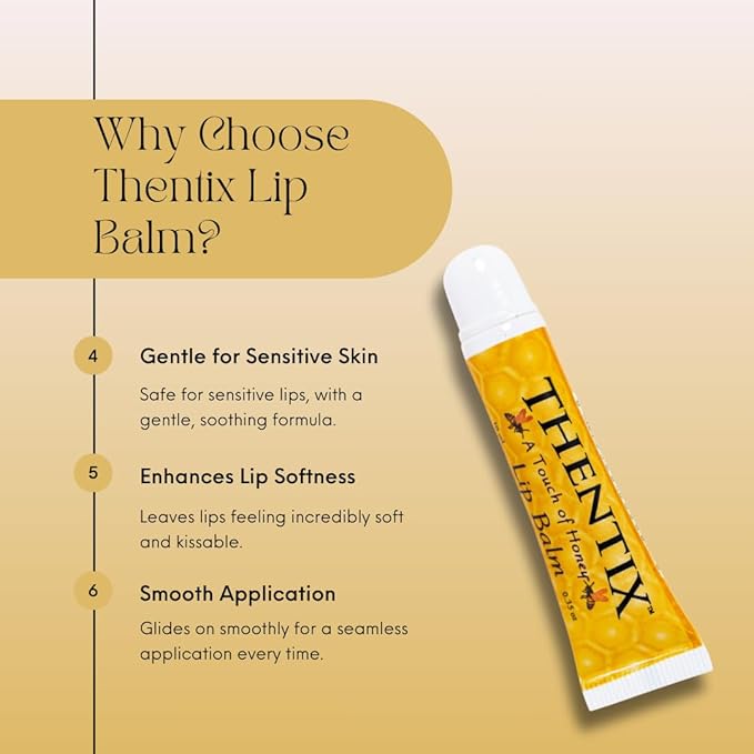 Lip Balm, 10ml (.35oz) - Hydrating & Soothing, Made with Beeswax