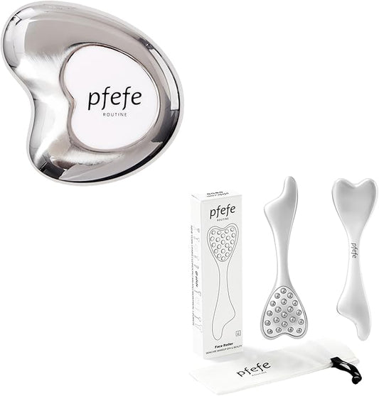 Stainless Steel Cryo Gua Sha and Dolphin Facial Roller