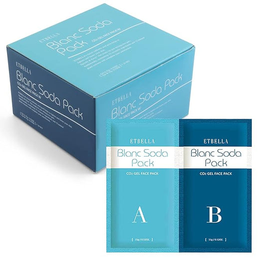 Elitzia CO2 Carboxy Gel Mask 1 box 20 bags Facial Care Skin Beauty ET1719 (Blue)