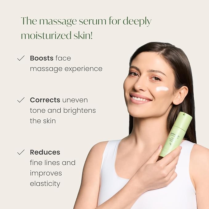 PLANTIFIQUE Korean Jojoba Oil & Hyaluronic Acid Face Massage Serum – Hydrating Anti-Aging Collagen & Niacinamide Formula – Perfect for Gua Sha Facial Massage – Gift for Men & Women