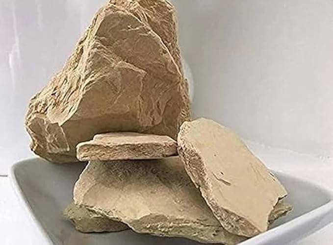 Natural Multani Mitti 500 Gms| Fullers Earth Facial Clay Whole Chunks| 100% Organic Natural Glow Beauty Face Pack Fuller’s Clay (Can Be Grinded Into Multani Mitti Powder)|Facial Clay| Natural Mud Mask