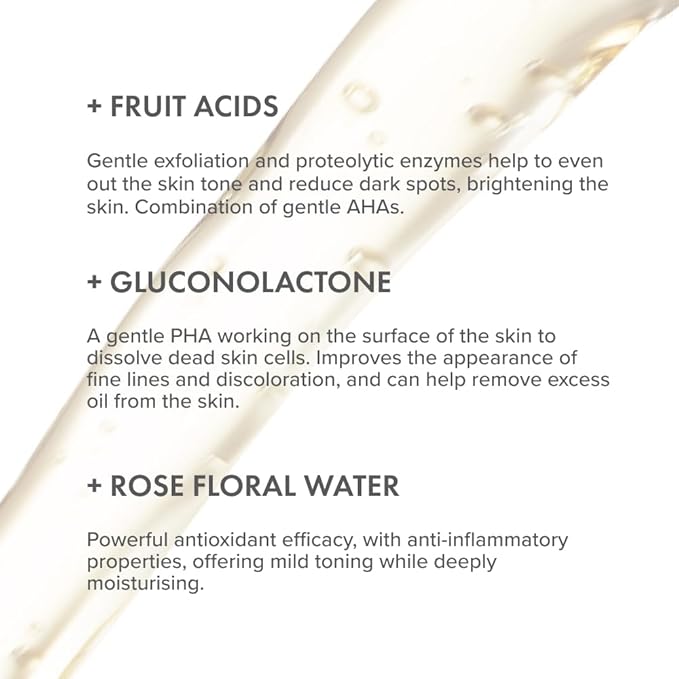 The Organic Pharmacy Rose Exfoliating Night Essence, Retinol and Hyaluronic Acid Formula, All Skin Types