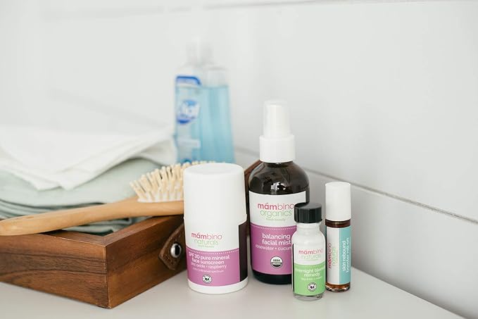 Overnight Blemish Solution Roll-On | Acne & Pimple Spot Care | Tea Tree & Plant-Based Formula | Cruelty-Free Skincare | 15 ml – Mambino Organics 2-Pack