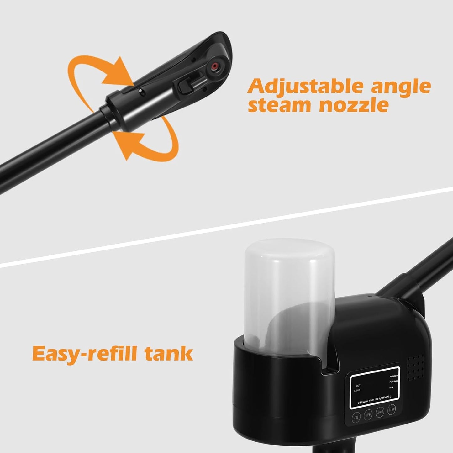 Artist hand Black Facial Steamer Professional Barber Face Steamer for Shaving & Skin Care for Barbershop, Salon, Spa Use