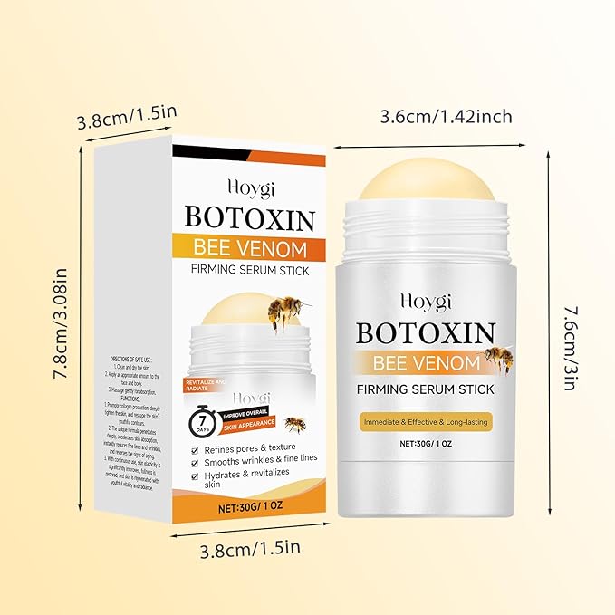 Botox Bee Venom Firming Serum Stick, Anti-Aging Face Serum, Advanced Firming & Wrinkle-Reducing Cream For Body, Lifts, Plumps and Firms Skin, for Women & Men (2PCS)