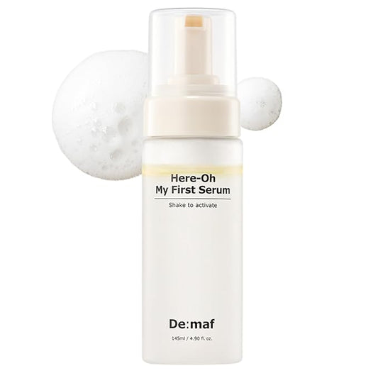 Here-Oh My First Hydrating Serum with Hyaluronic Acid | Bubble Texture Face Serum for Skin Barrier Repair and Glowing Skin | Korean Serum for Dry Skin & Sensitive Skin (4.90 fl oz)