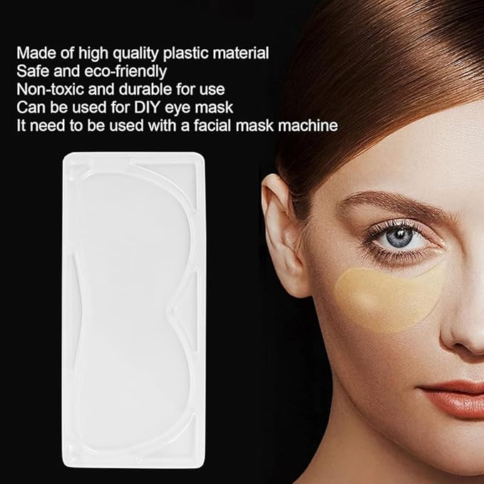 10Pcs (5Pairs) Eye Mask for DIY Face Mask Machine - Reusable Eye Patch Tray Plate Set - Portable DIY Facial Mask Machine Maker Accessory Tool