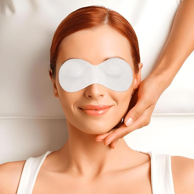 200 Sheets Disposable Facial Eye Mask Paper Non-Woven Eye Care Cotton Eye Pads Cosmetic Eye Patches Spa Eye Covers Beauty Sheets for Skincare Moisture Retention Makeup Prep DIY