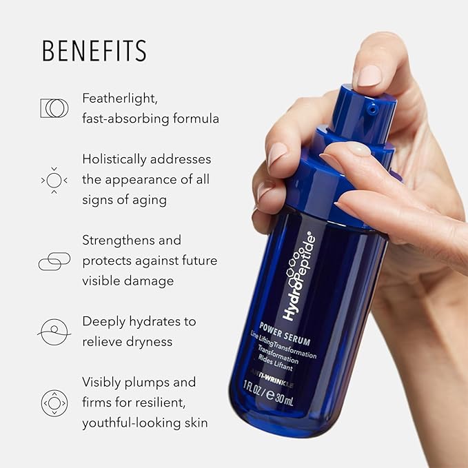 HydroPeptide Eye Authority and Power Serum Anti-Wrinkle Bundle, (0.5 Ounce and 1 Ounce)