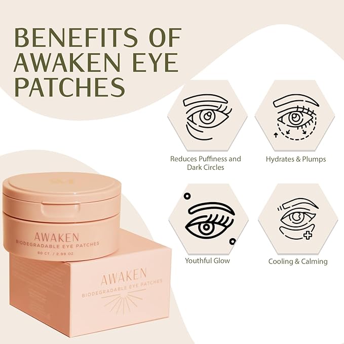 C.S.M CSM Hydrogel Eye Patches for Puffiness, Dark Circles, and Fine Lines – 30 Pairs (60 Masks) – Hydrating, Fragrance-Free