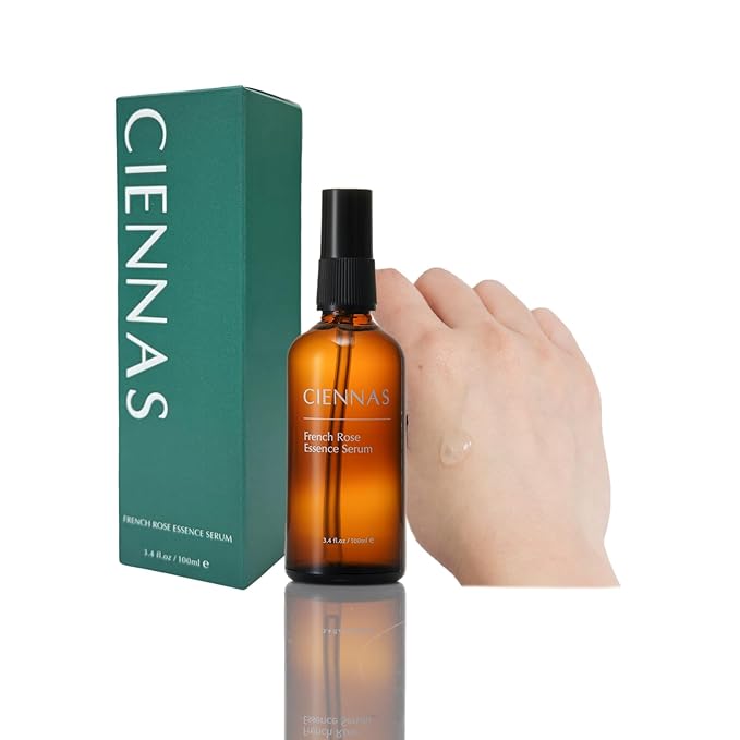 French Rose Essence Serum,Hydrating & Glowing Face Serum with Natural Rose Extracts, Anti-Aging, for All Skin Types - 3.4 Fl.oz