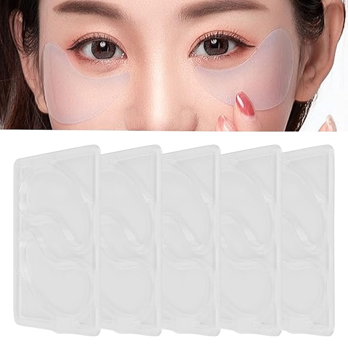 Eye Mask, 5Pcs Reusable Eye Mask Multifunctional Mask Patch Tray Plate Set Reusable Portable Eye Patches for Facial Mask Machine