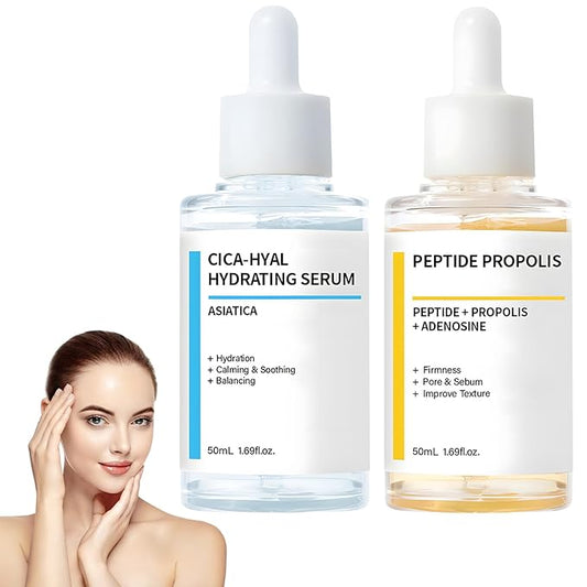 Hydration & Wrinkle Renewal Serum, Peptide Propolis Complex, Moisturizer Serum,Anti Aging Facial Serum for All Skin Types,50ML (AB)