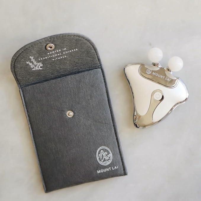Mount Lai Vitality Qi LED Gua Sha Device, LED Light Therapy for Face, Gua Sha Facial Tools for Firming, Lifting, Sculpting, Anti-Aging, Tension-Melting, Face Lift Device Heat Therapy and Rejuvenation