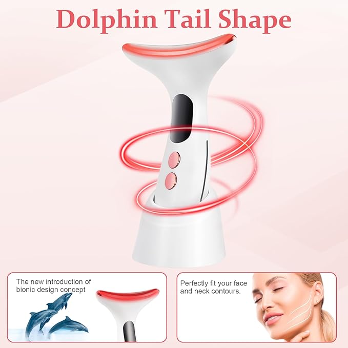 Face and Neck Massager for Skin Care,Multifunctional Electric Sculpting Tool Beauty Device for Home Use Enhanced with Triple Action Thermal and Vibration Technologies for Face Neck Shoulder Care