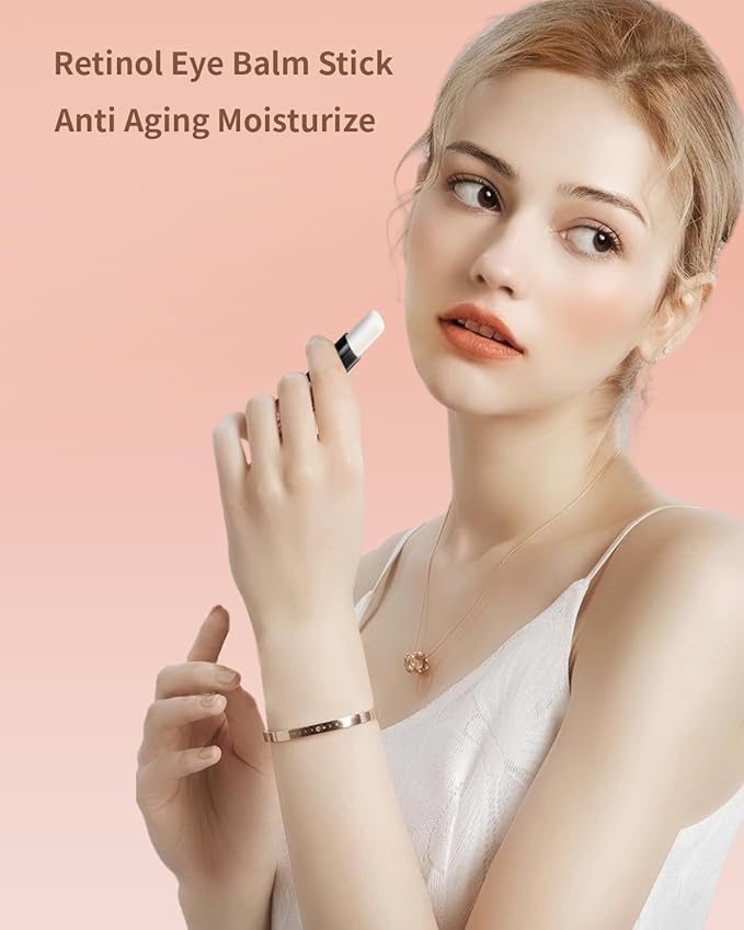 Retinol Eye Stick Under Eye Cream Anti Aging Eye Balm Reduces Fine Lines and Dark Circles