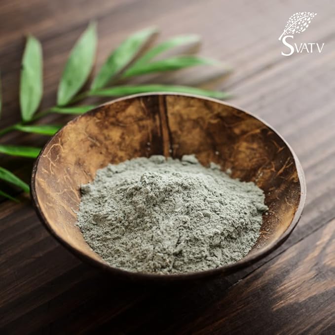 SVATV French Green Clay | Montmorillonite Powder | Rose Clay | Hydrating & Rejuvenate Skin | Natural Face Mask | DIY Clay For Men & Women - 227 Gram, Half Pound, 8 Ounce