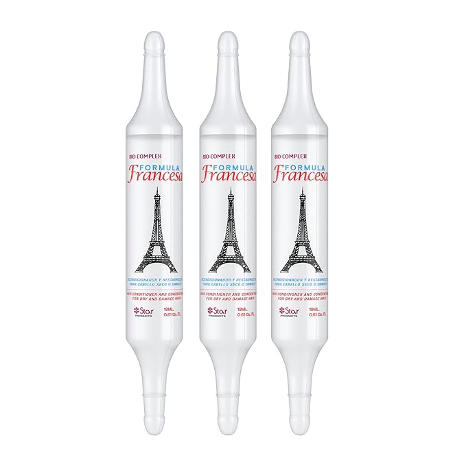 French 3Pack – 0.61 oz Each, Intensive Hair Repair Treatment for Nourishing, Strengthening & Revitalizing Damaged Hair