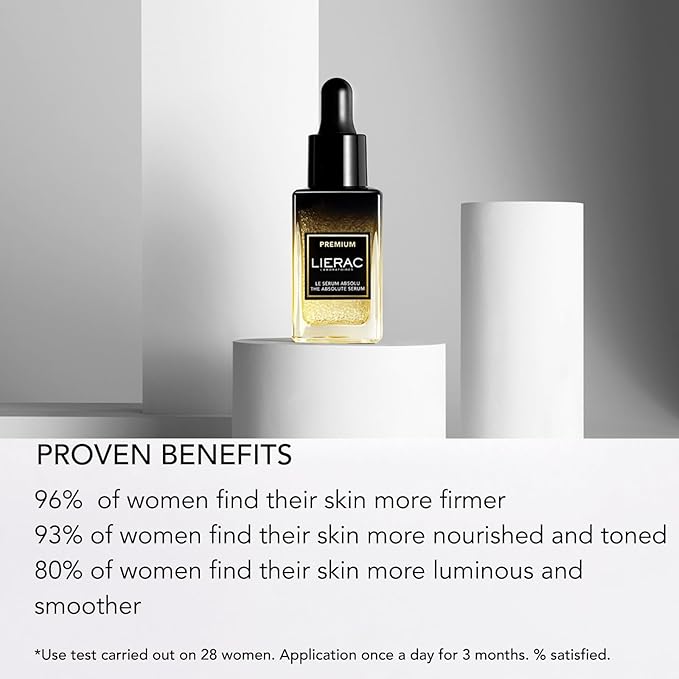 Lierac Premium The Absolute Serum - Hydrating Niacinamide Serum for Radiant Skin, Smoothes & Thightens, Face Serums for Women - For All Skin Types - 30ml
