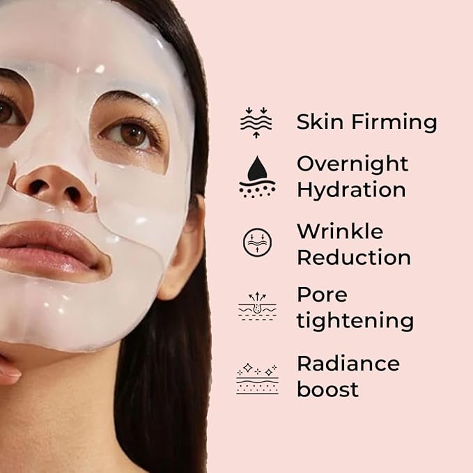 Bio-Collagen Overnight Face Mask | Pack of 4, Korean