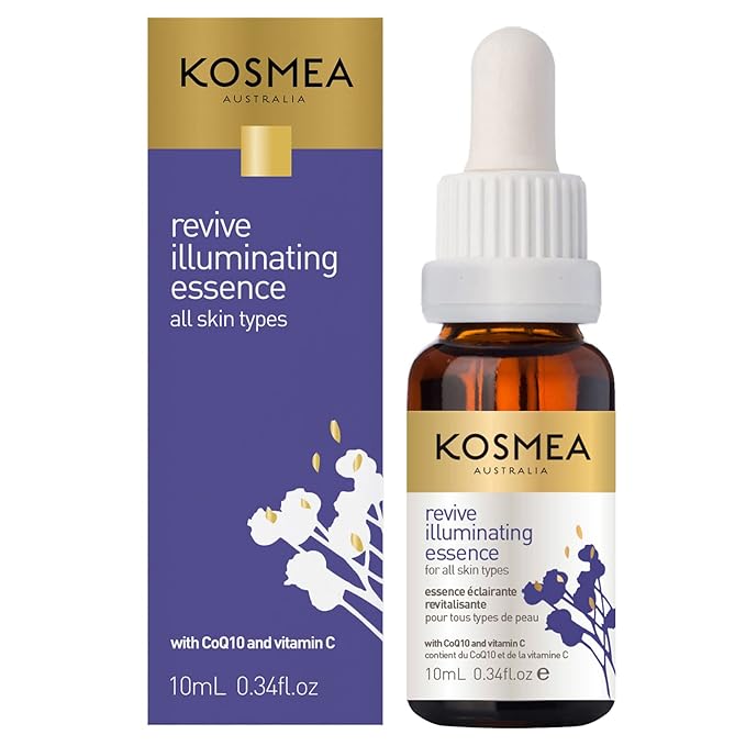Kosmea Revive Illuminating Essence Hydrating Face Oil for All Skin Types 10ml Superfine Facial Oil | Vitamin C Oil for Face | Organic Face Oil | Daily Routine Face Care Kit